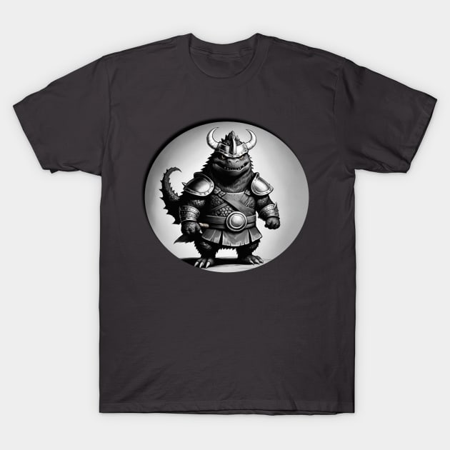 Godzilla Moon Warrior T-Shirt by Human light 